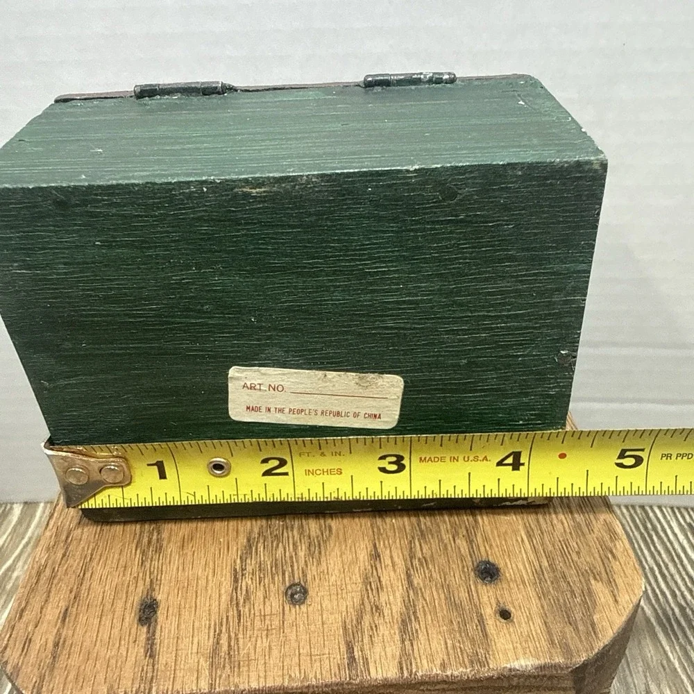 Bugatti Type 35 Victory Lap 1932 Wooden Trinket Box Vintage